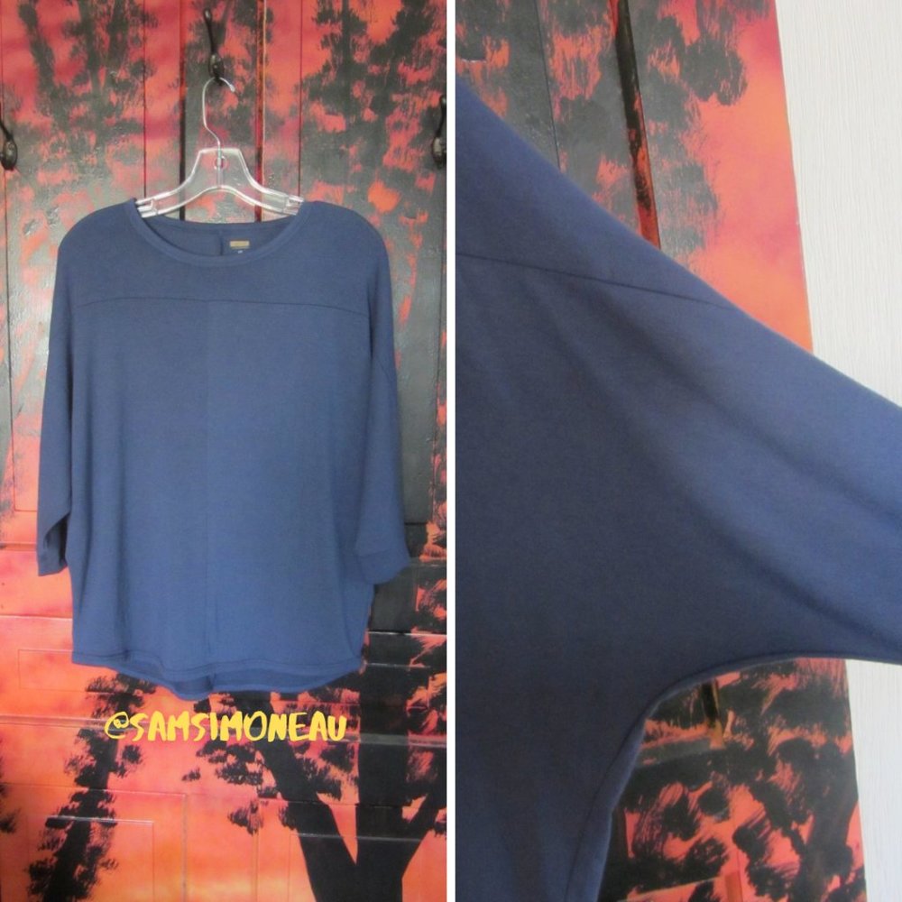 NWOT Lagenlook Soft Flowy Boho Dolman Sleeve Top